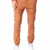 Men Rocawear Cargo Pants | Cut & Sew Twill Jogger Pants Tan