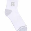 Men Russell Athletics Socks | 6Pk Jones Qtr Crew Socks White