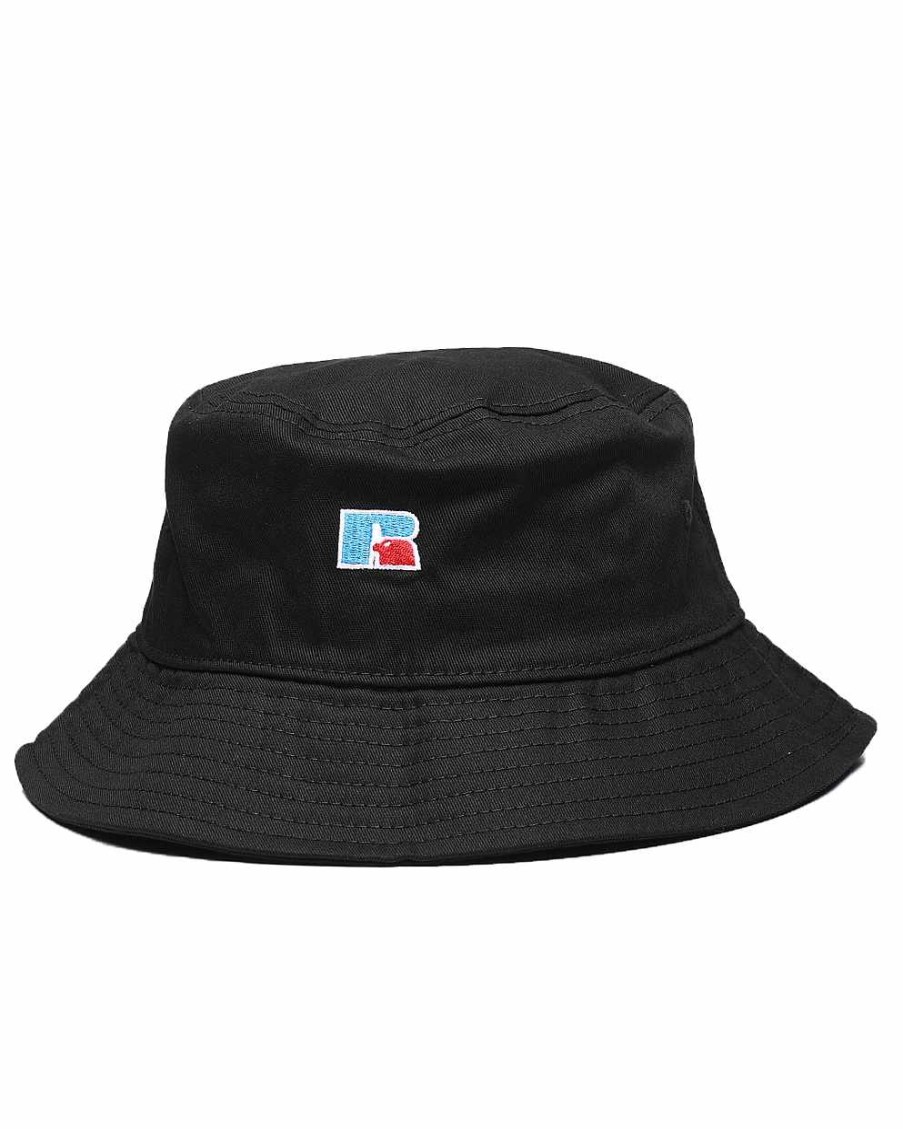 Men Russell Athletics | Core Bucket Hat Blk/Blue