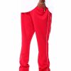 Men Rebel Minds Cargo Pants | Track Stacked Fit Pants Red