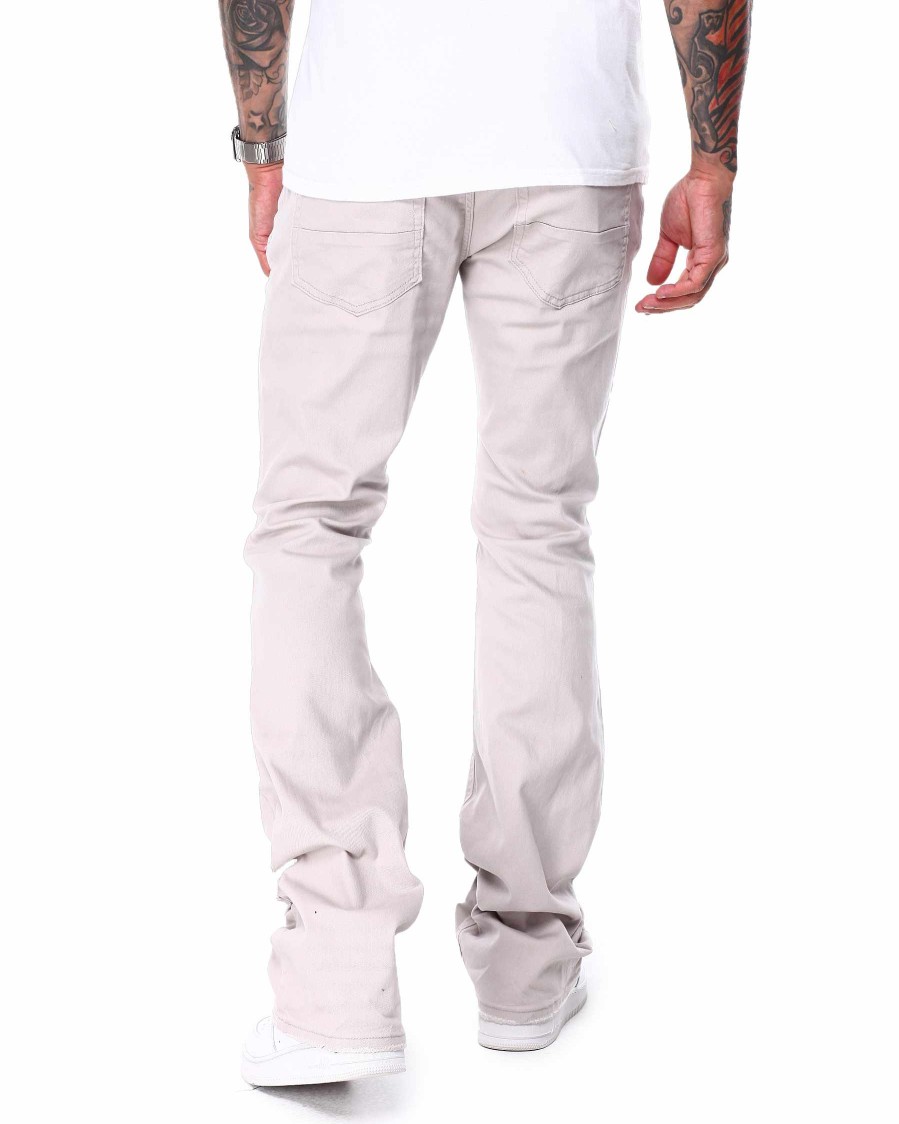 Men Rebel Minds Cargo Pants | Twill Stacked Jean Grey