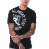 Men Rocawear Tees | Hd Printed Crew Neck T-Shirt Black