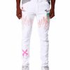 Men Reason Cargo Pants | Beach Rider Jeans White