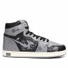 Men Reason Sneakers | Flaming Skull Sneakers Black