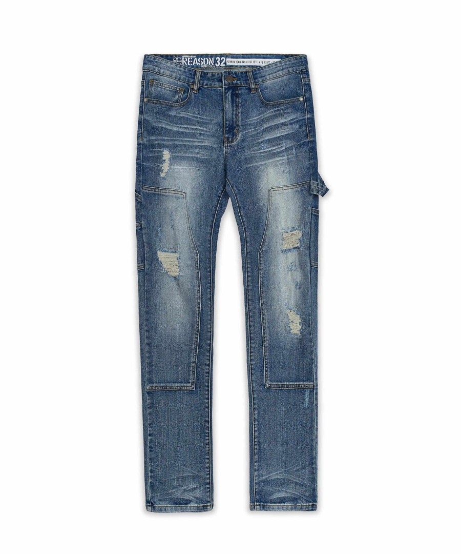 Men Reason Jeans | Lee Carpenter Jeans Med Blue