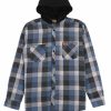 Men Rocawear Button Downs | Yarn Dyed Flannel Woven Fleece Hoodie Multi