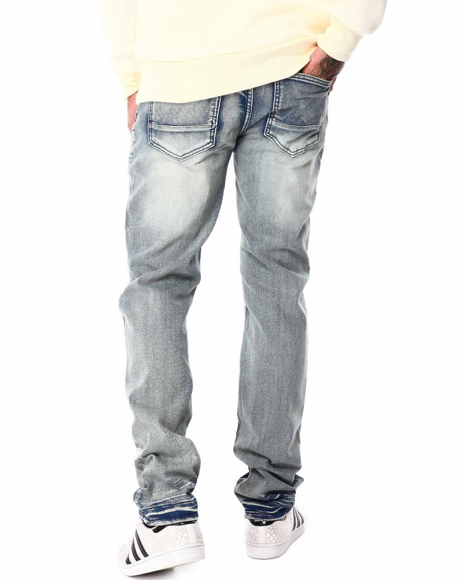 Men Reason Cargo Pants | Matthew Denim Jeans Blue