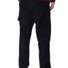 Men Rebel Minds Big & Tall | Relaxed Fit Twill Carpenter Pant Black