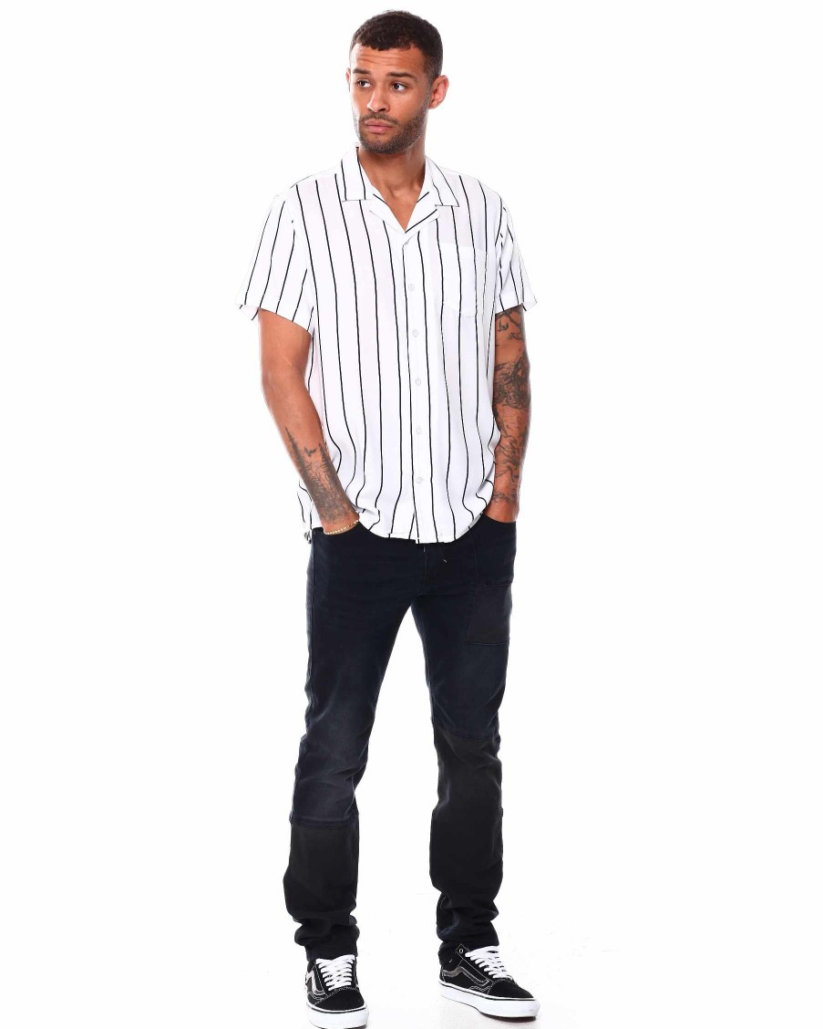 Men Reason Cargo Pants | Charleston Denim Jean Black