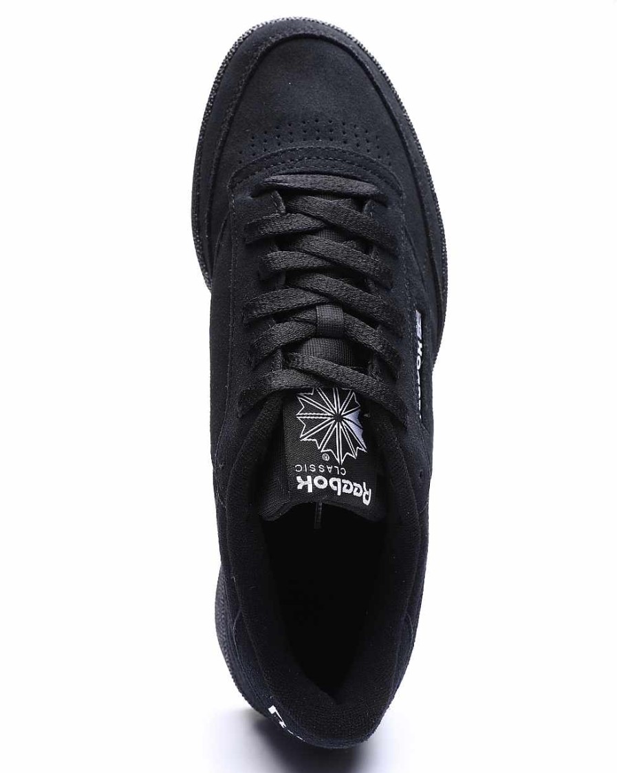 Men Reebok Shoes | Club C 85 Sneakers Black/White