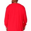 Men Russell Athletics Big & Tall | Long Sleeve Screen T-Shirt Red