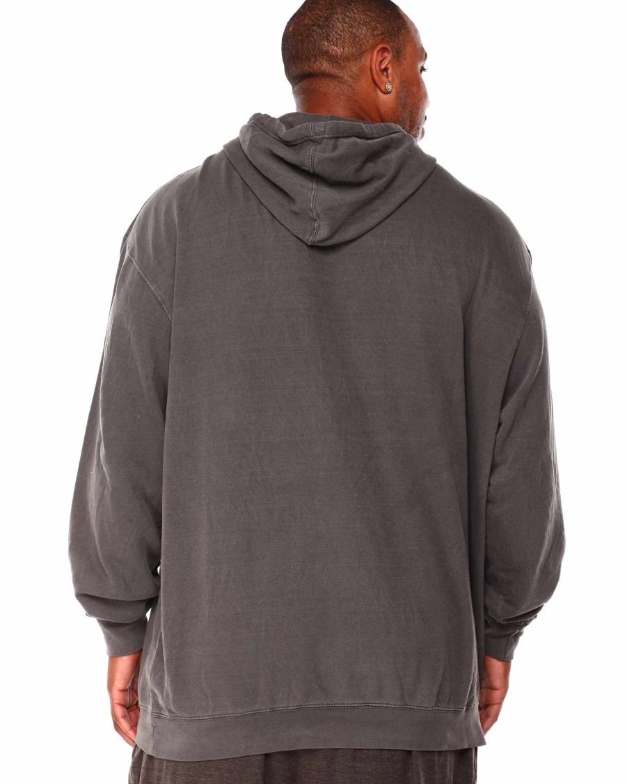 Men Russell Athletics Big & Tall | French Terry Pullover Hoodie Charcoal