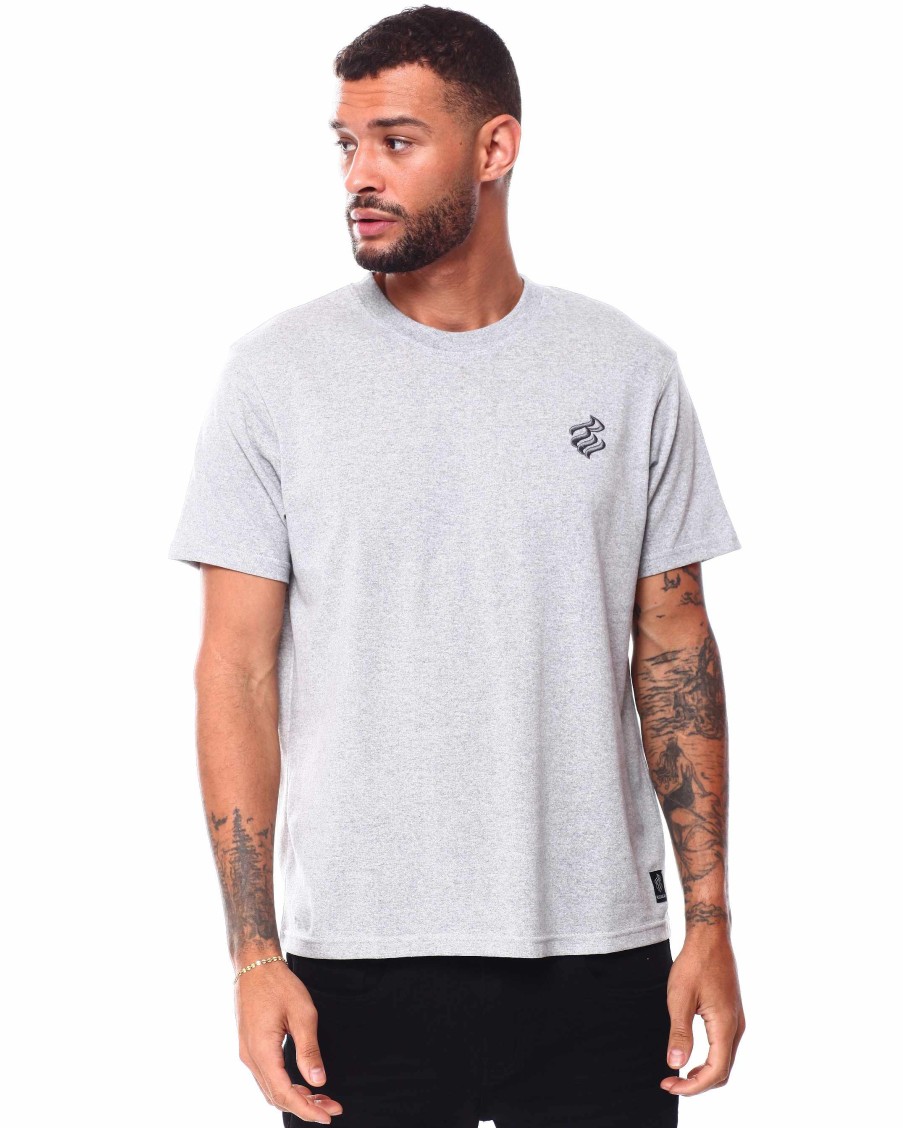 Men Rocawear Tees | Rocawear Crew Neck T-Shirt Heather Grey