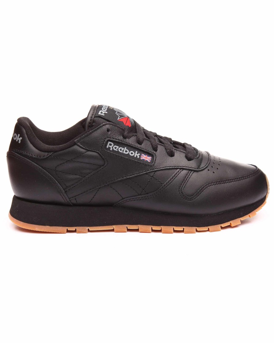 Women Reebok Shoes | Classic Leather Gum Sneakers Black