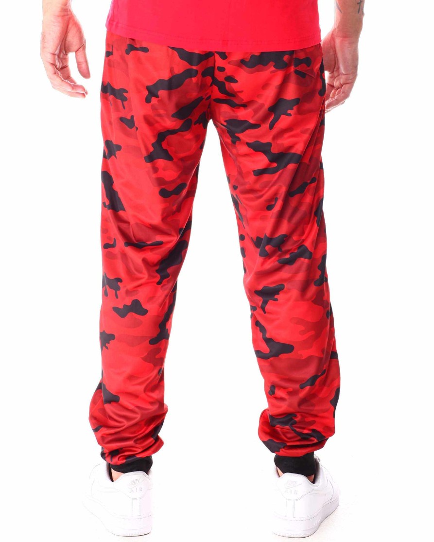 Men Rocawear Joggers | Camo Tech Fleece Jogger Pant Red Camo