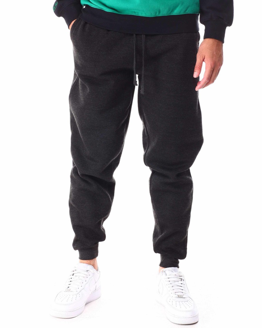 Men Rocawear Cargo Pants | Basic Fleece Jogger Pant Charcoal