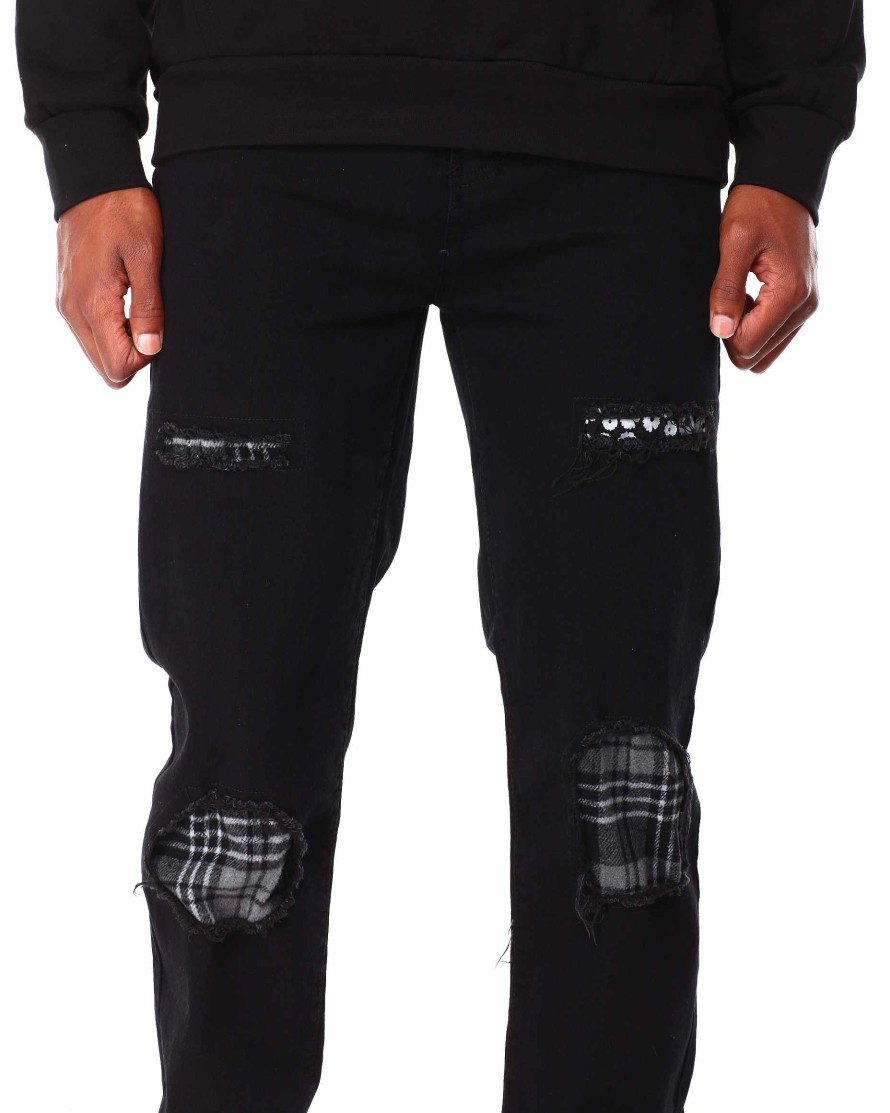 Men Reason Cargo Pants | Samuel Denim Pants Black