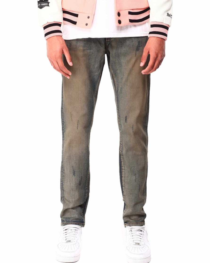 Men Richie Le Cargo Pants | Faded Wash Jean Tinted Wash