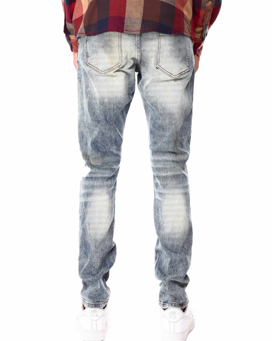 Men Richie Le Cargo Pants | Rip & Repair Jean Indigo