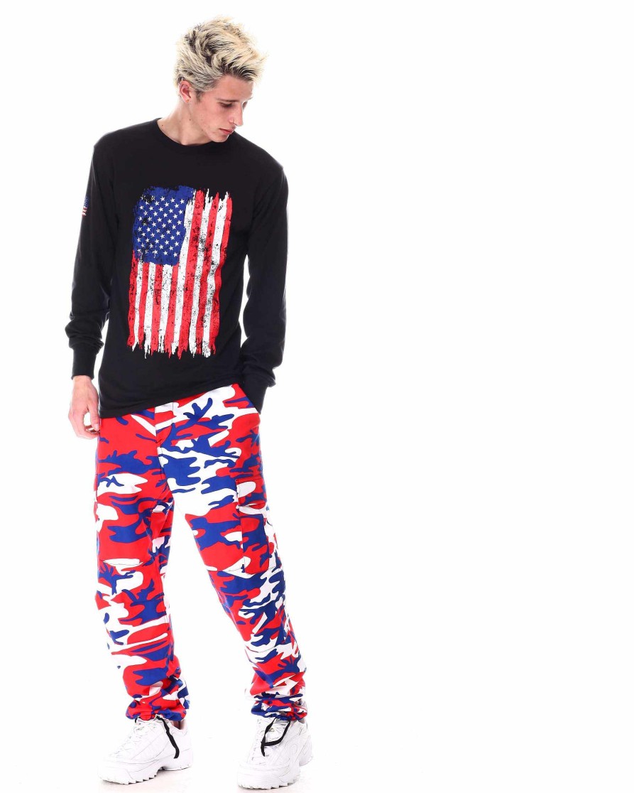 Big Tall Rothco Pants | Rothco Color Camo Tactical Bdu Pants Red Blue Camo