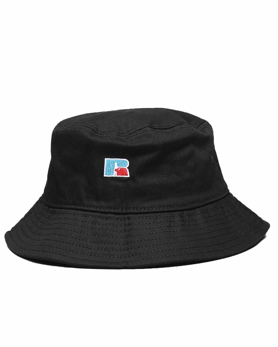 Women Russell Athletics Hats | Core Bucket Hat Blk/Blue