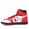 Men Reason Shoes | Flaming Skull Sneakers Black/Red