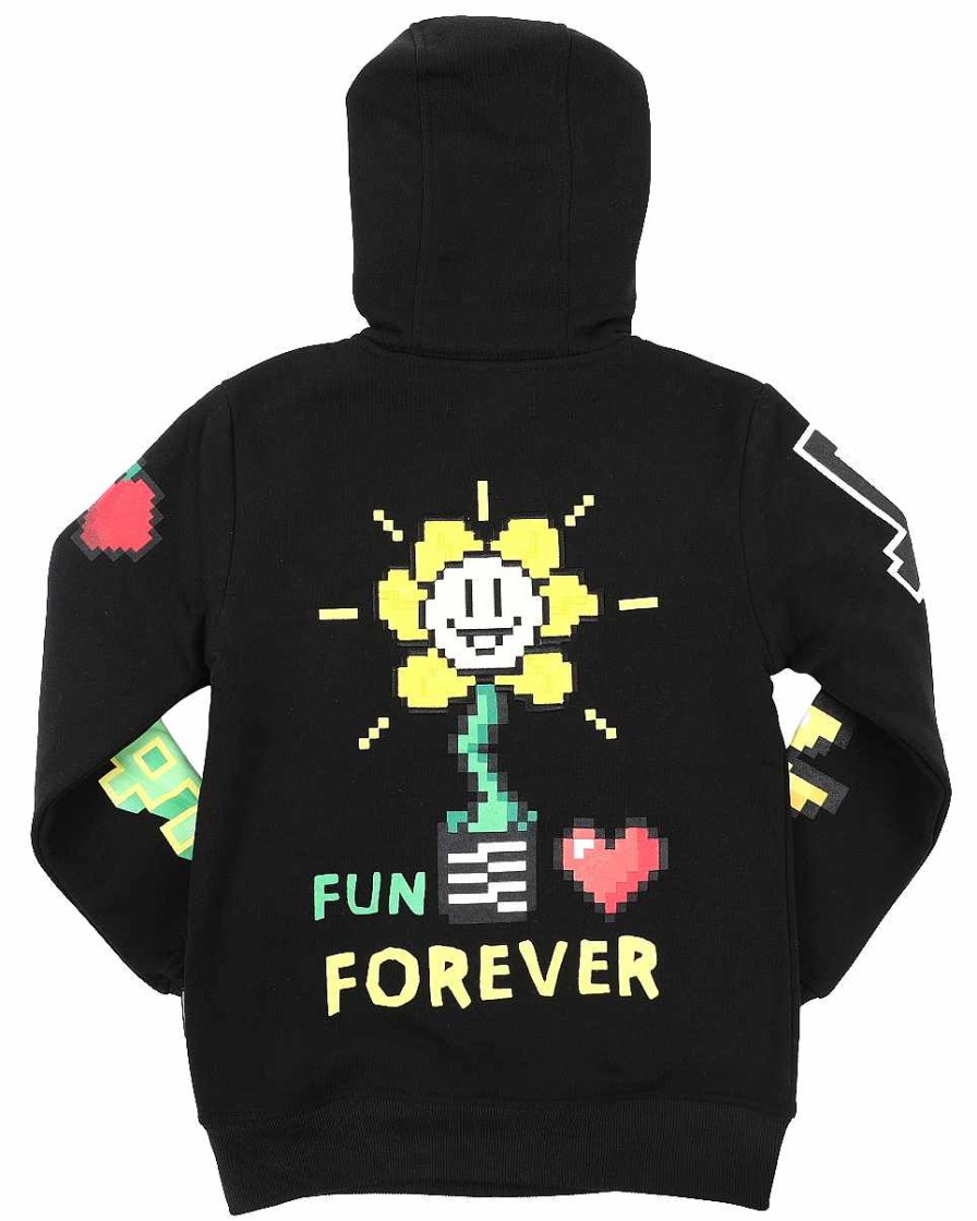 Boys Rebel Minds Hoodies | Fun Forever Graphic Pullover Hoodie Black