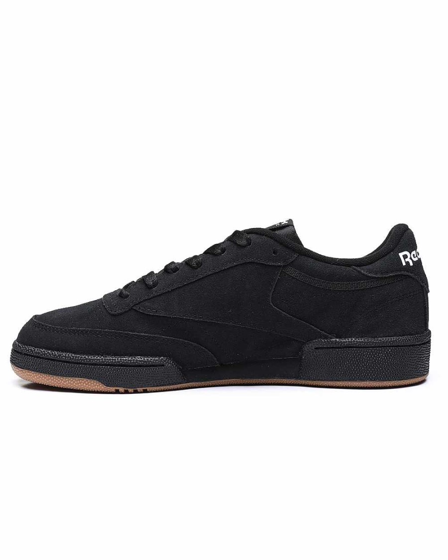 Men Reebok Shoes | Club C 85 Sneakers Black/White