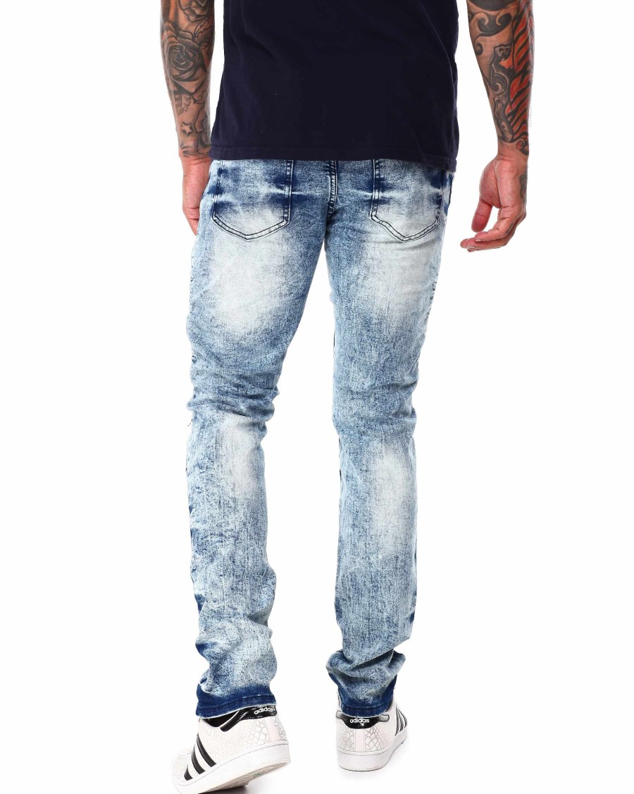 Men Reason Cargo Pants | Wright Denim Jeans Blue