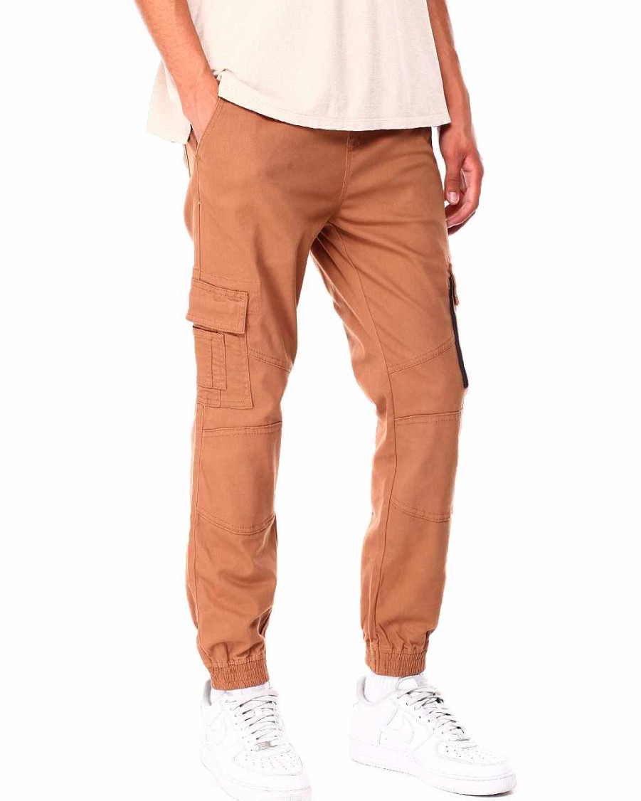 Men Rocawear Cargo Pants | Cargo Twill Pant Tan