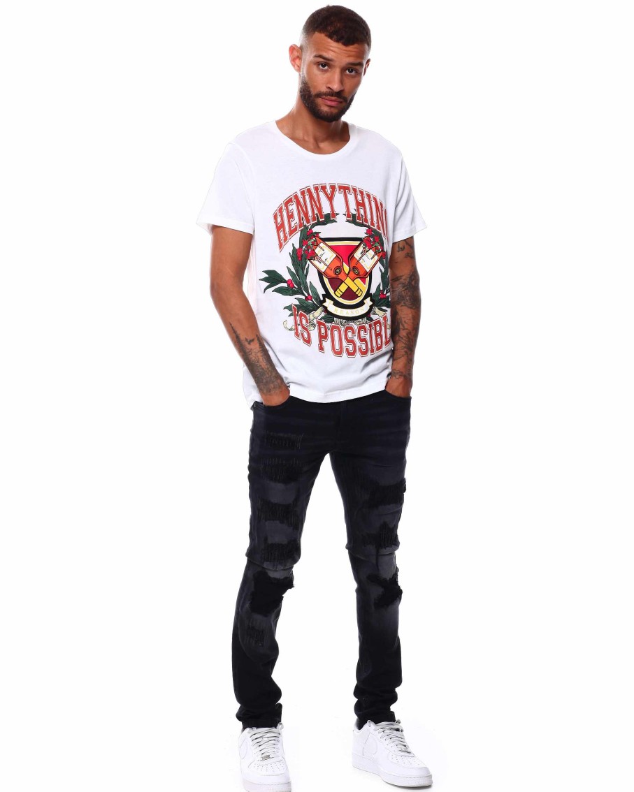 Men Reason Tees | Hennything Varsity Tee White