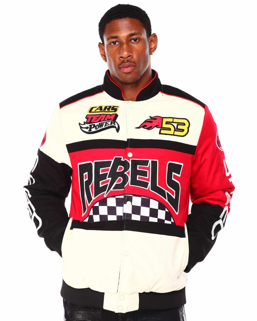 Men Rebel Light Jackets | Rebels Twill Racing Jacket Cream