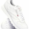 Men Reebok Big & Tall | Classic Leather Sneakers White