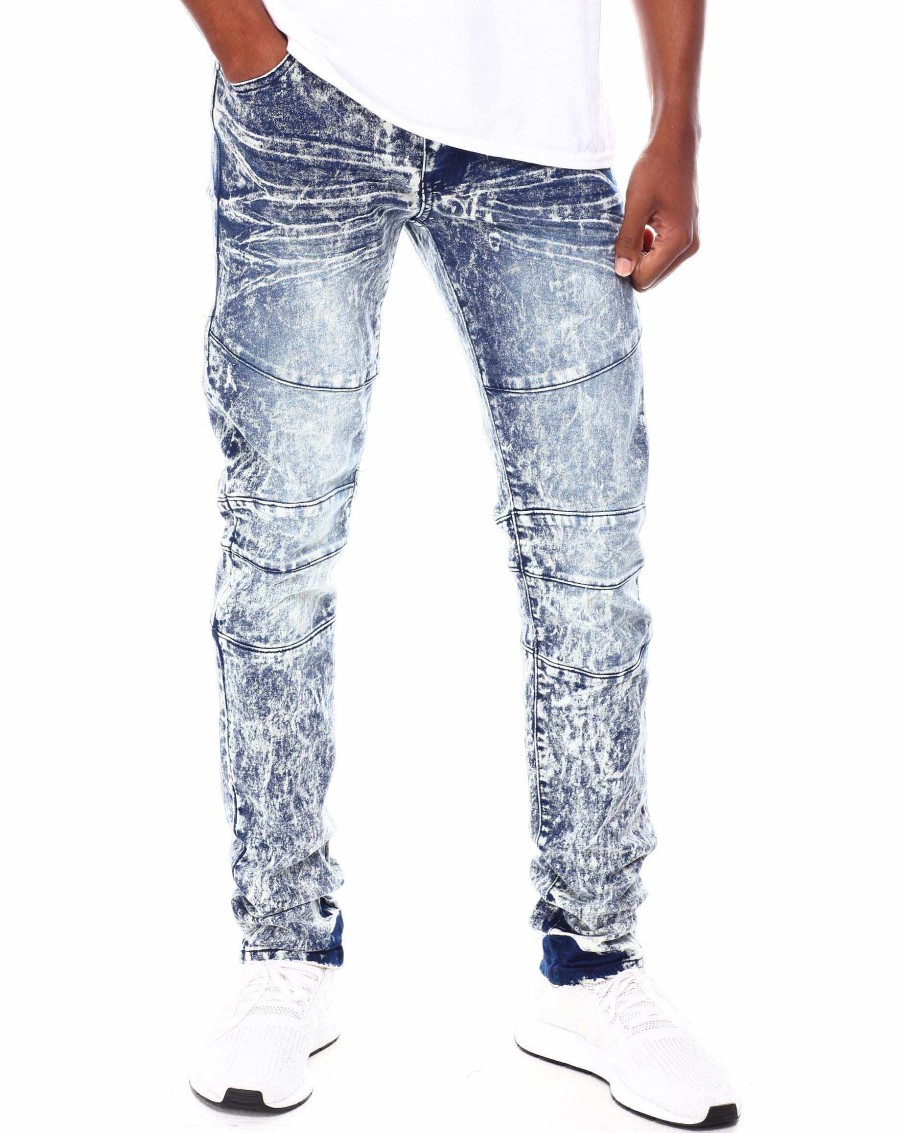 Men Reason Cargo Pants | Haze Jean Bleach Wash