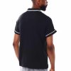 Men Rocawear Polos | S/S 1/4 Zip Up Jersey Polo Black