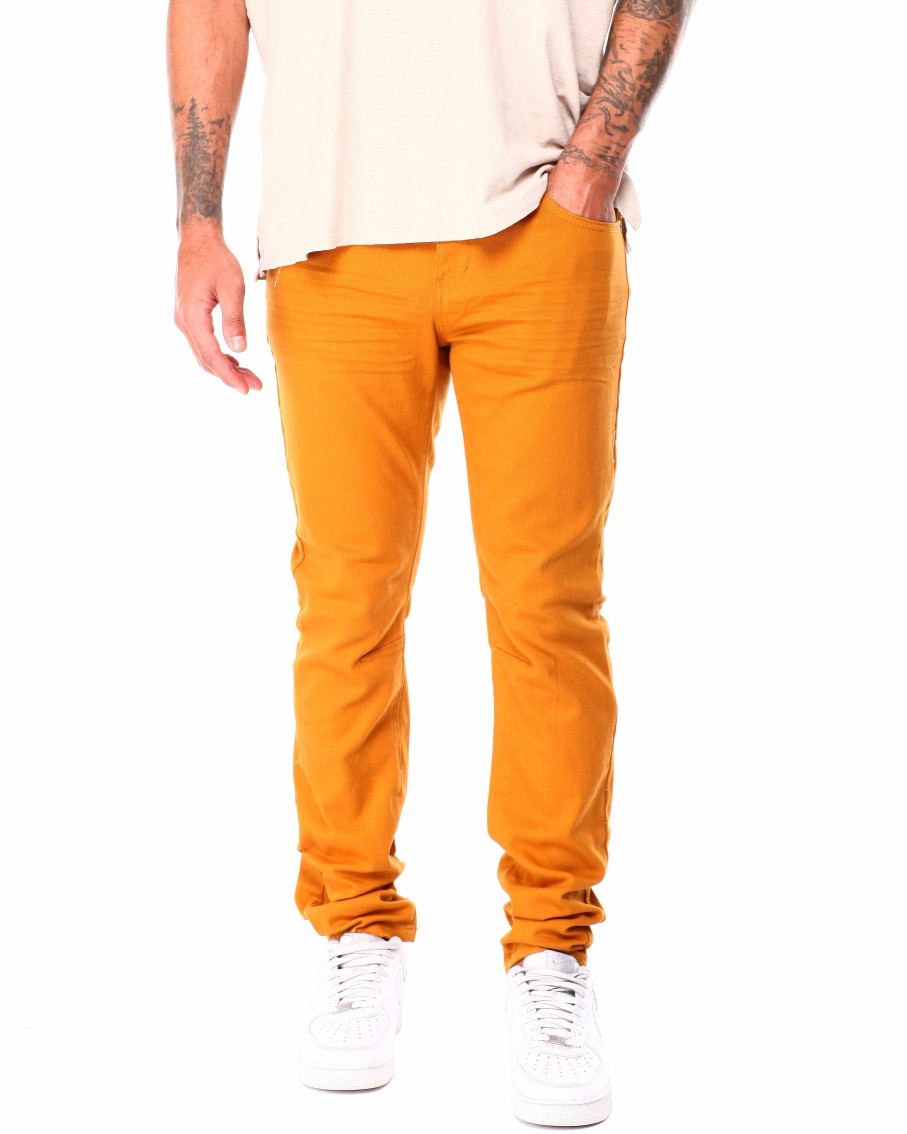 Men Rebel Minds Cargo Pants | Slim Fit Twill Pants Timber