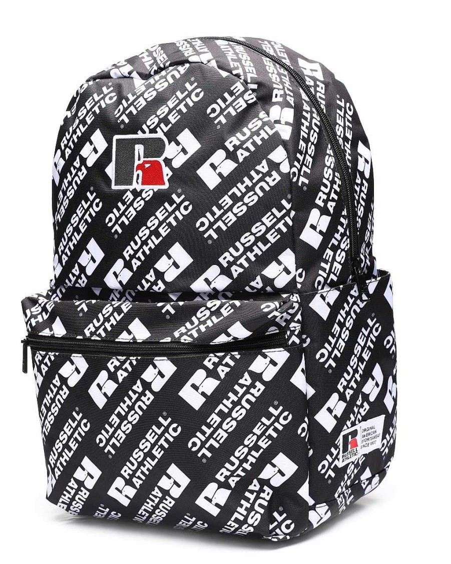 Girls Russell Athletics Backpacks | Score Board Backpack Black/White