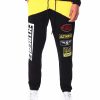 Men Rebel Cargo Pants | Fleece Racing Sweat Pants Gold