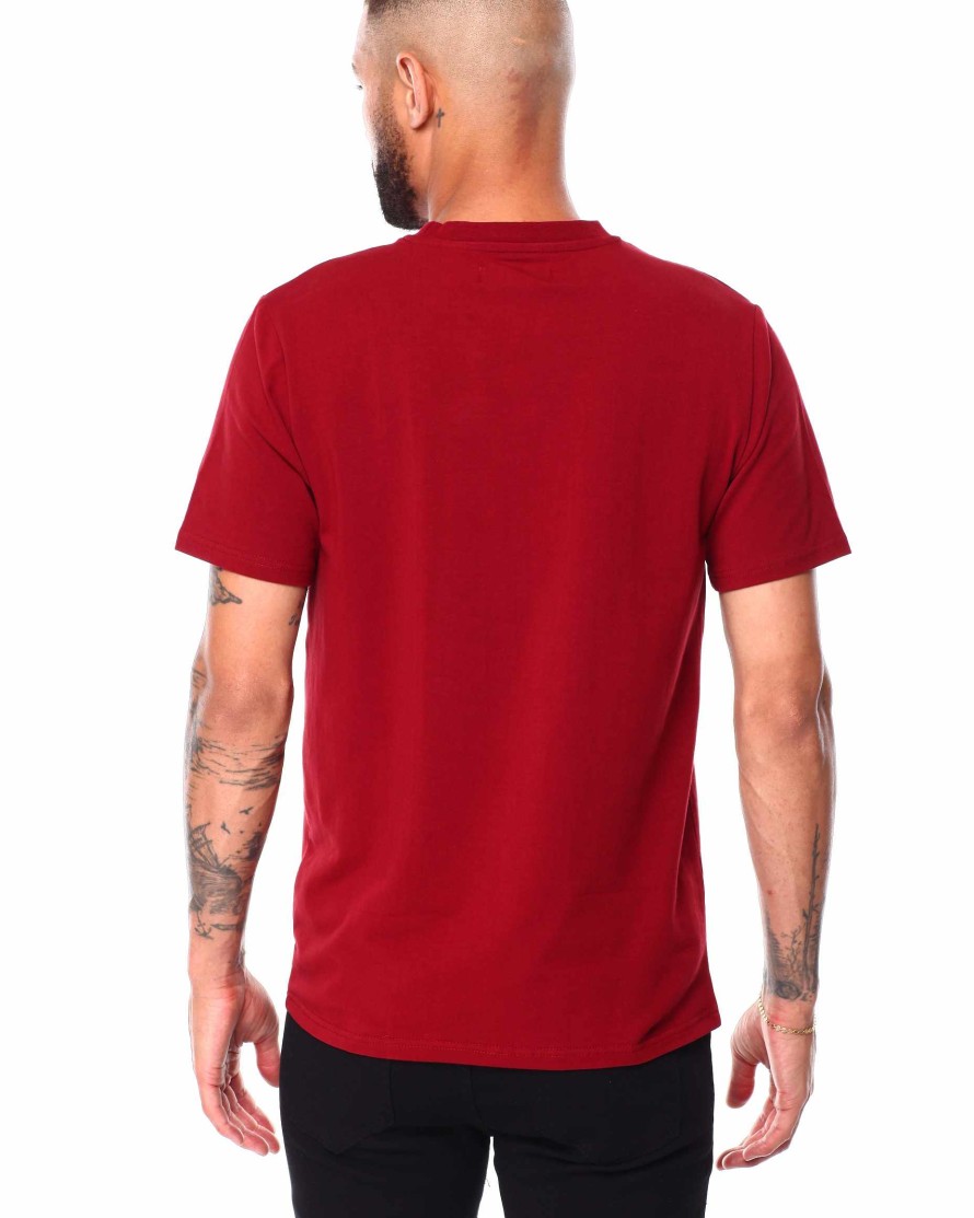 Men Rebel Minds Tees | Chivalry Is Not Dead Applique Tee Wine