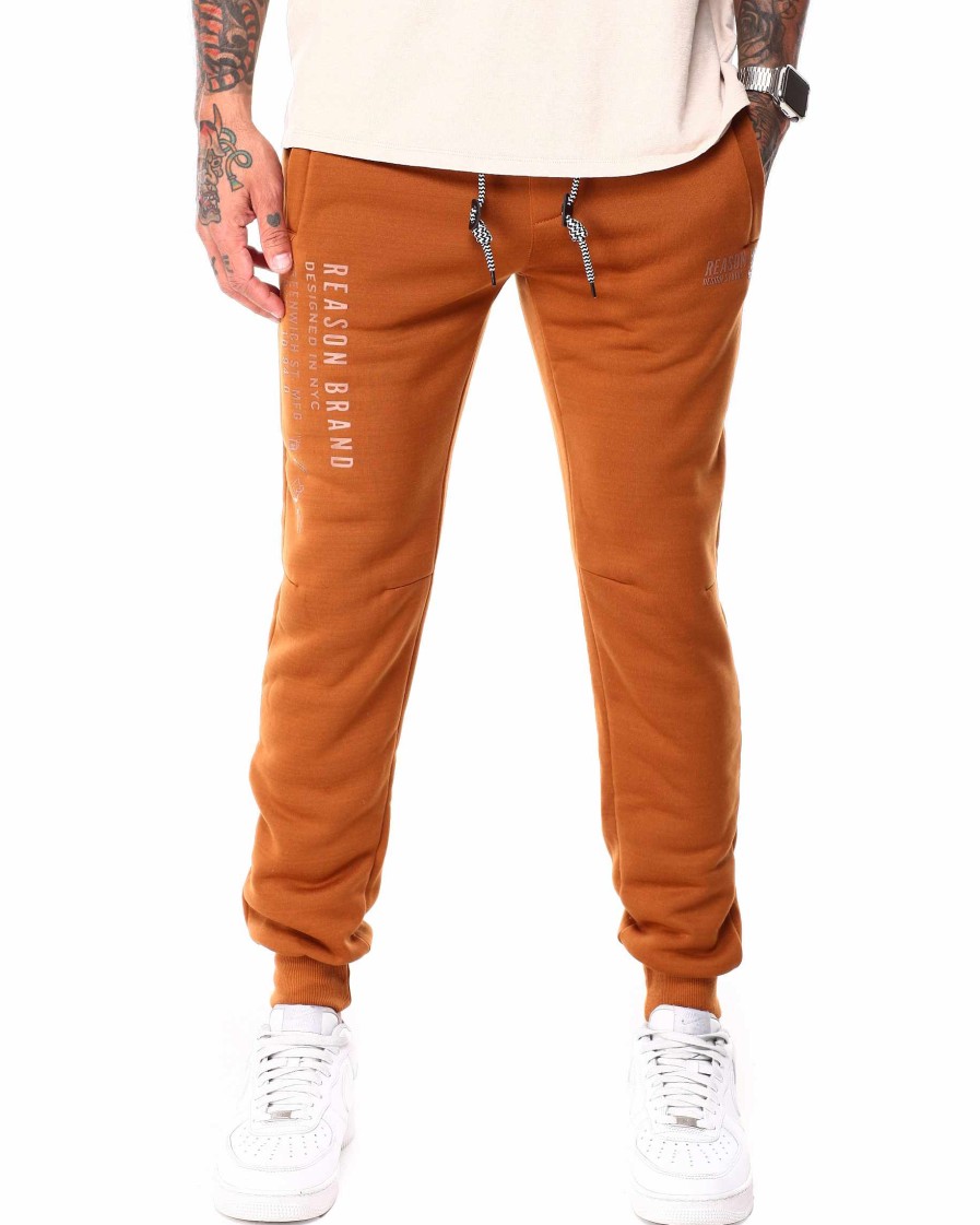 Men Reason Cargo Pants | Sterling Jogger Rust