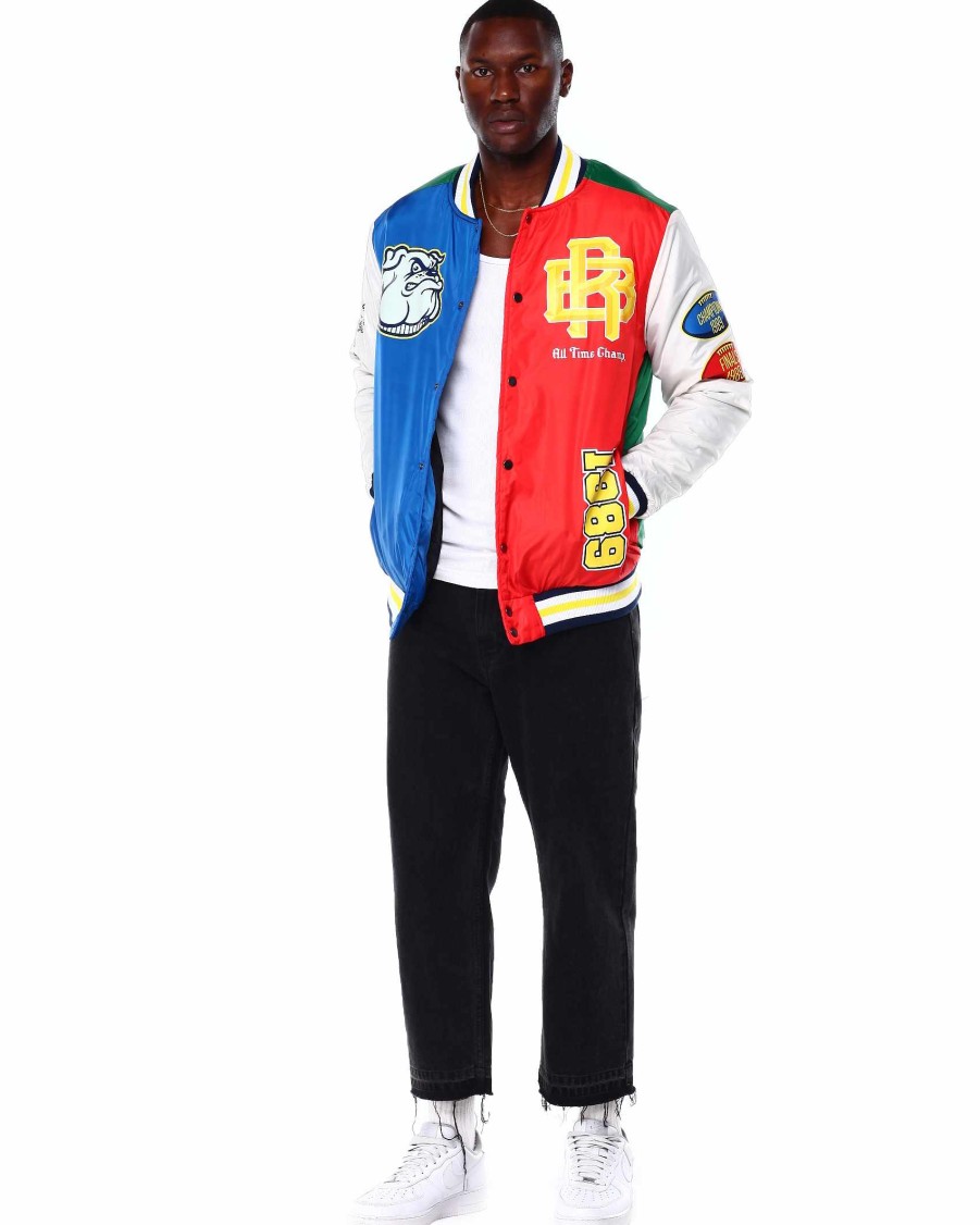 Men Reason Light Jackets | All Time Champ Nylon Bomber Multi