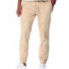 Men Rocawear Cargo Pants | Stretch Twill Cut & Sew Jogger Pants Khaki