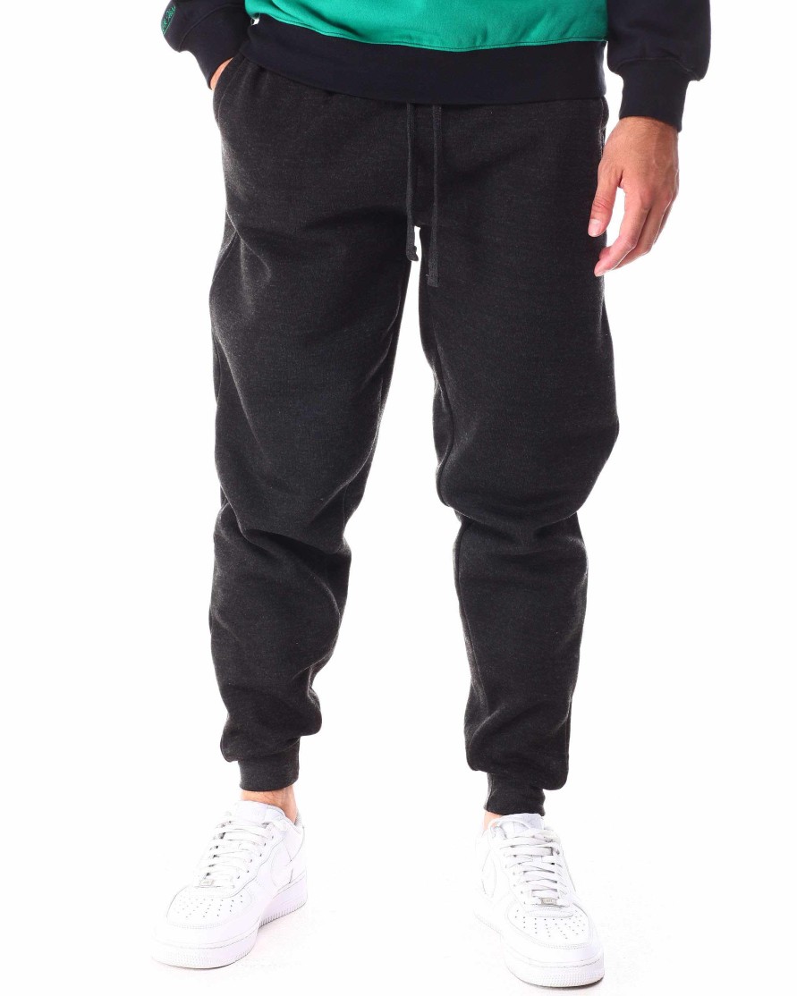 Men Rocawear Joggers | Basic Fleece Jogger Pant Charcoal