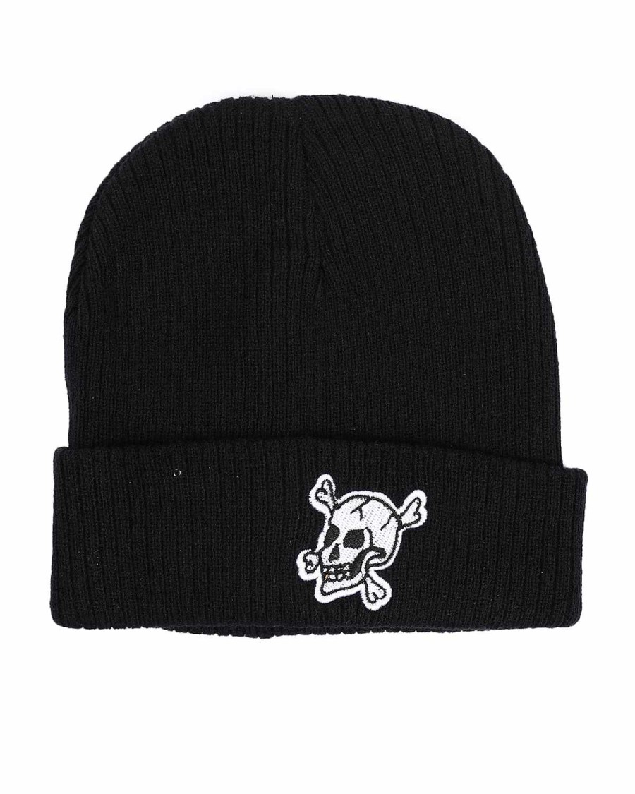 Women Reason Accessories | Crossbones Beanie Black