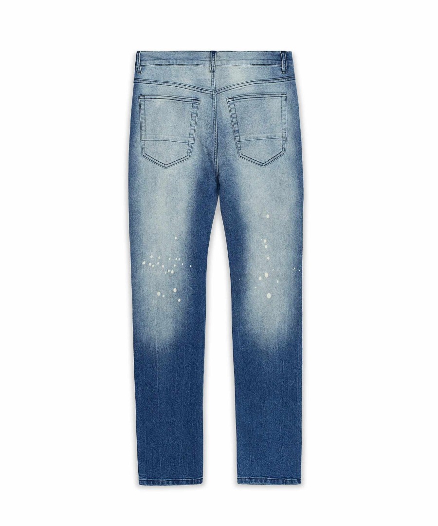 Men Reason Cargo Pants | Zedd Denim Jeans Med Blue