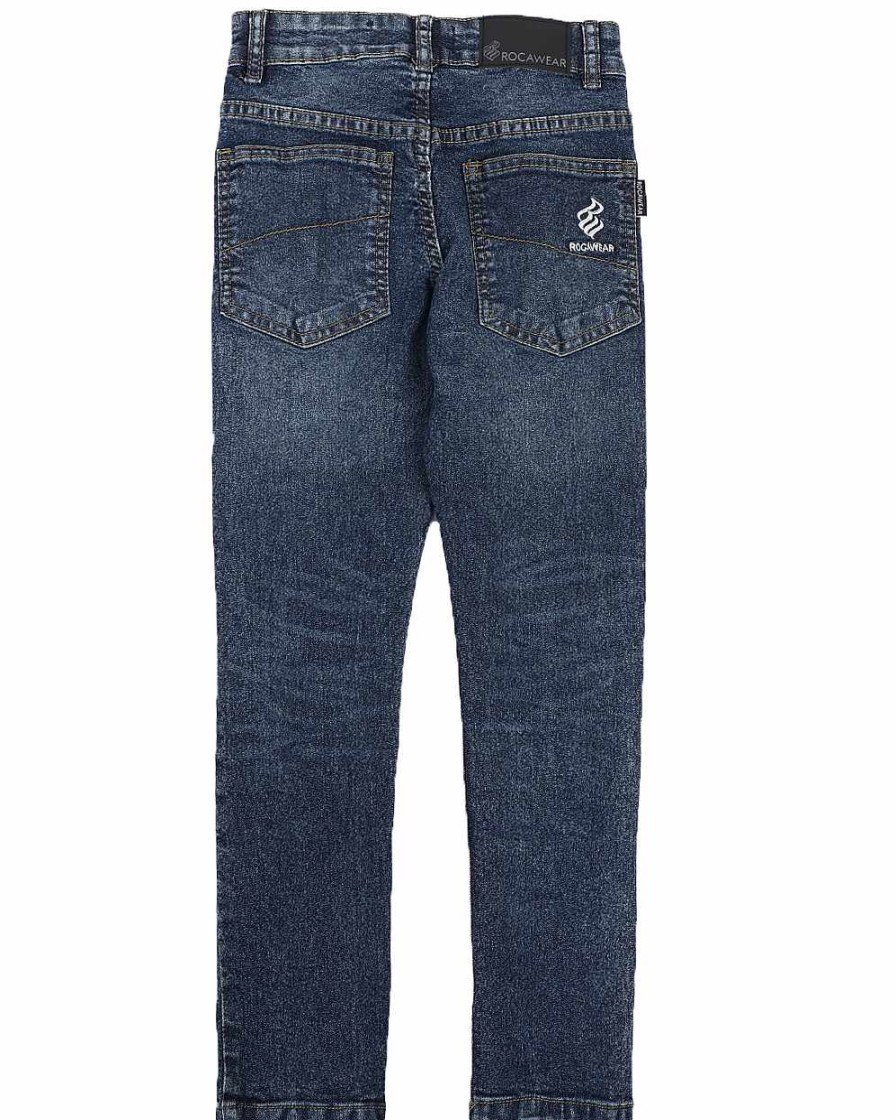 Boys Rocawear Jeans | Washed Stretch Skinny Jeans Blue