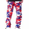 Men Rothco Big & Tall | Rothco Color Camo Tactical Bdu Pants Red Blue Camo