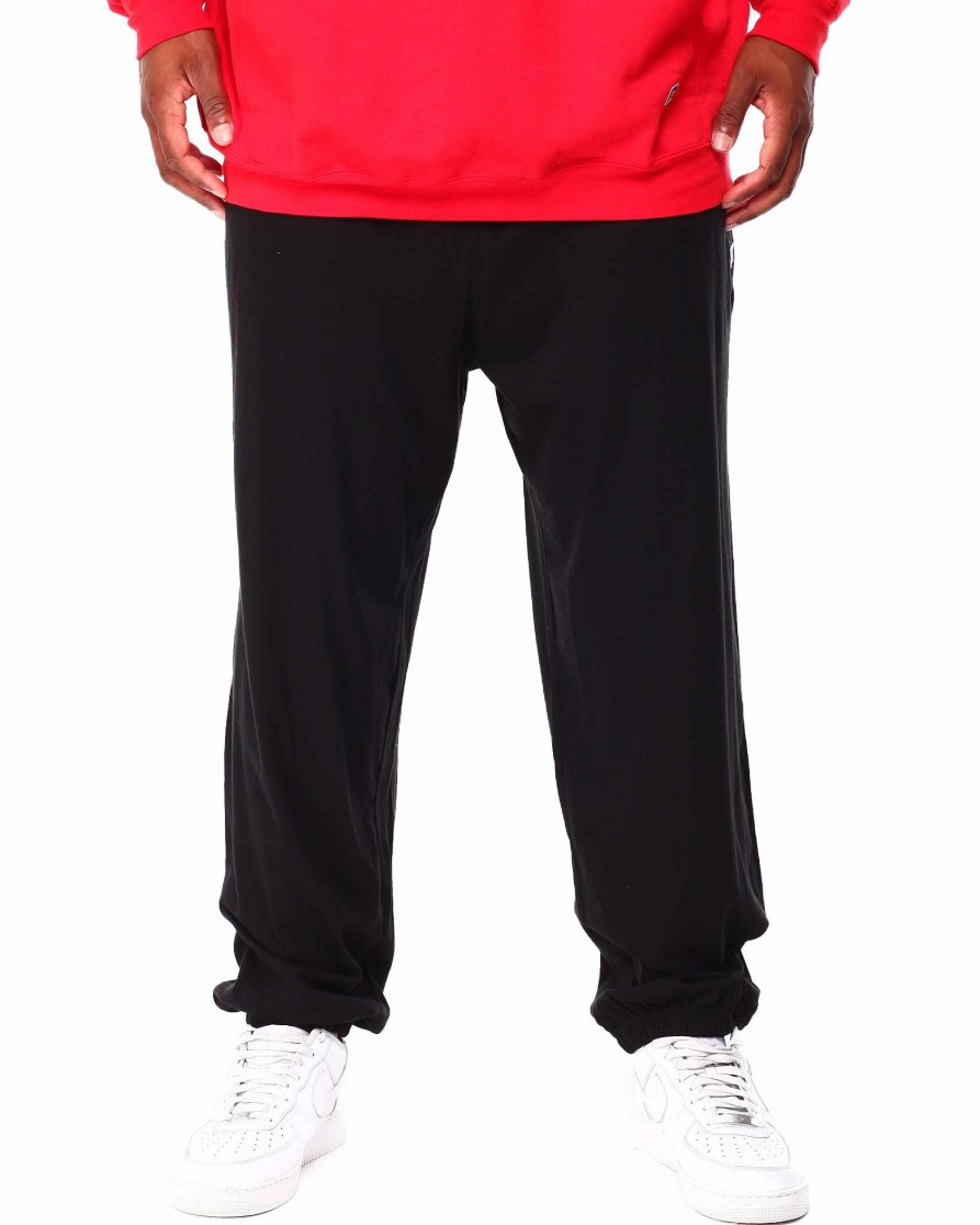 Big Tall Russell Athletics Sweatpants | 2 Pocket Jersey Pant Black