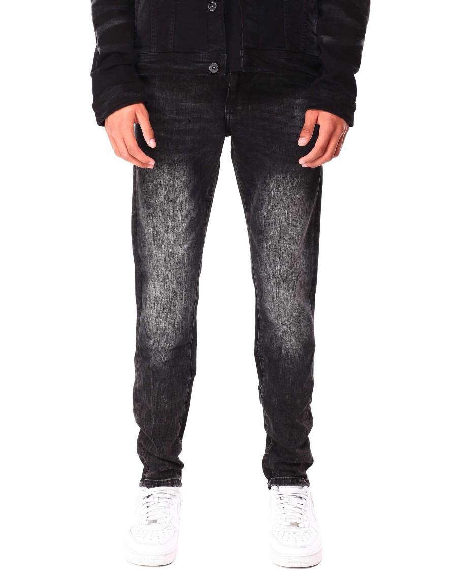 Men Richie Le Jeans | Faded Wash Jean Black Wash