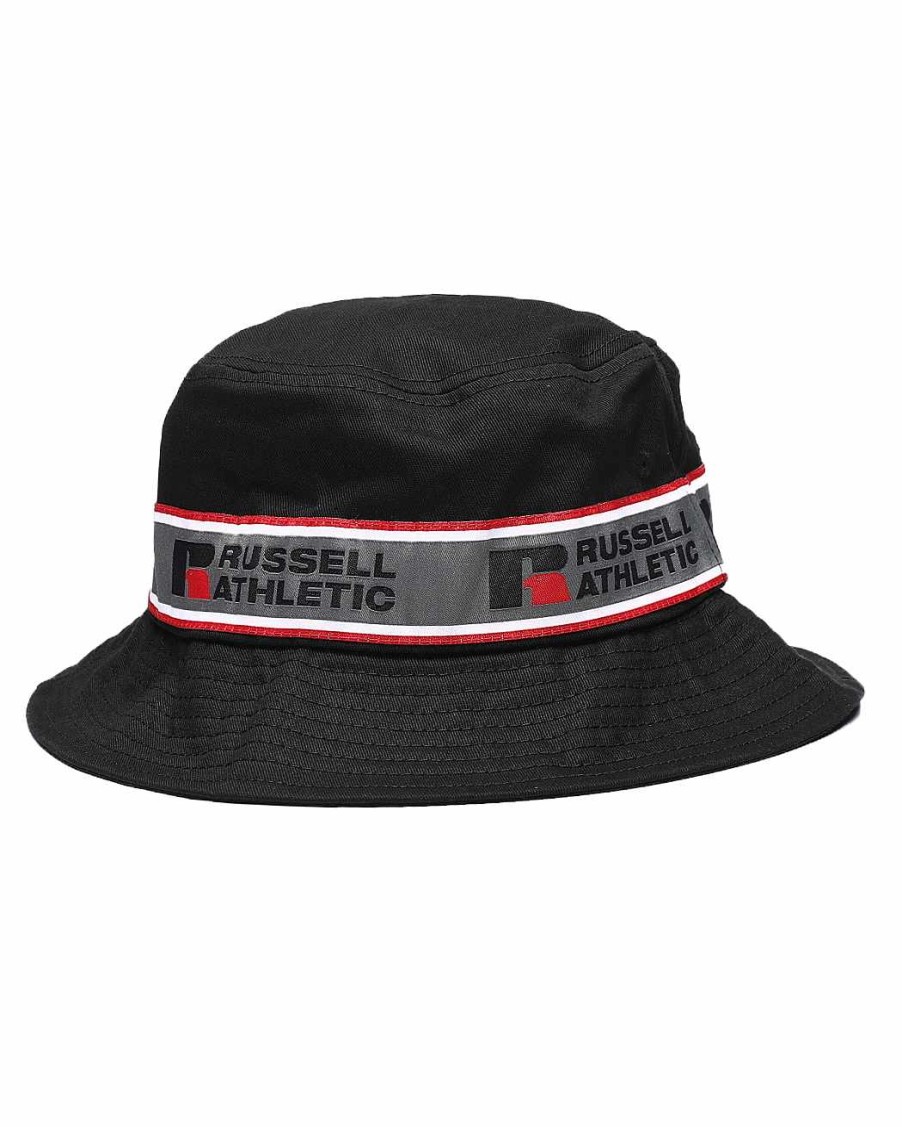 Women Russell Athletics Accessories | Taping Bucket Hat Black